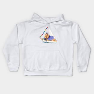 Capybara Handsome Cabin Boy Kids Hoodie